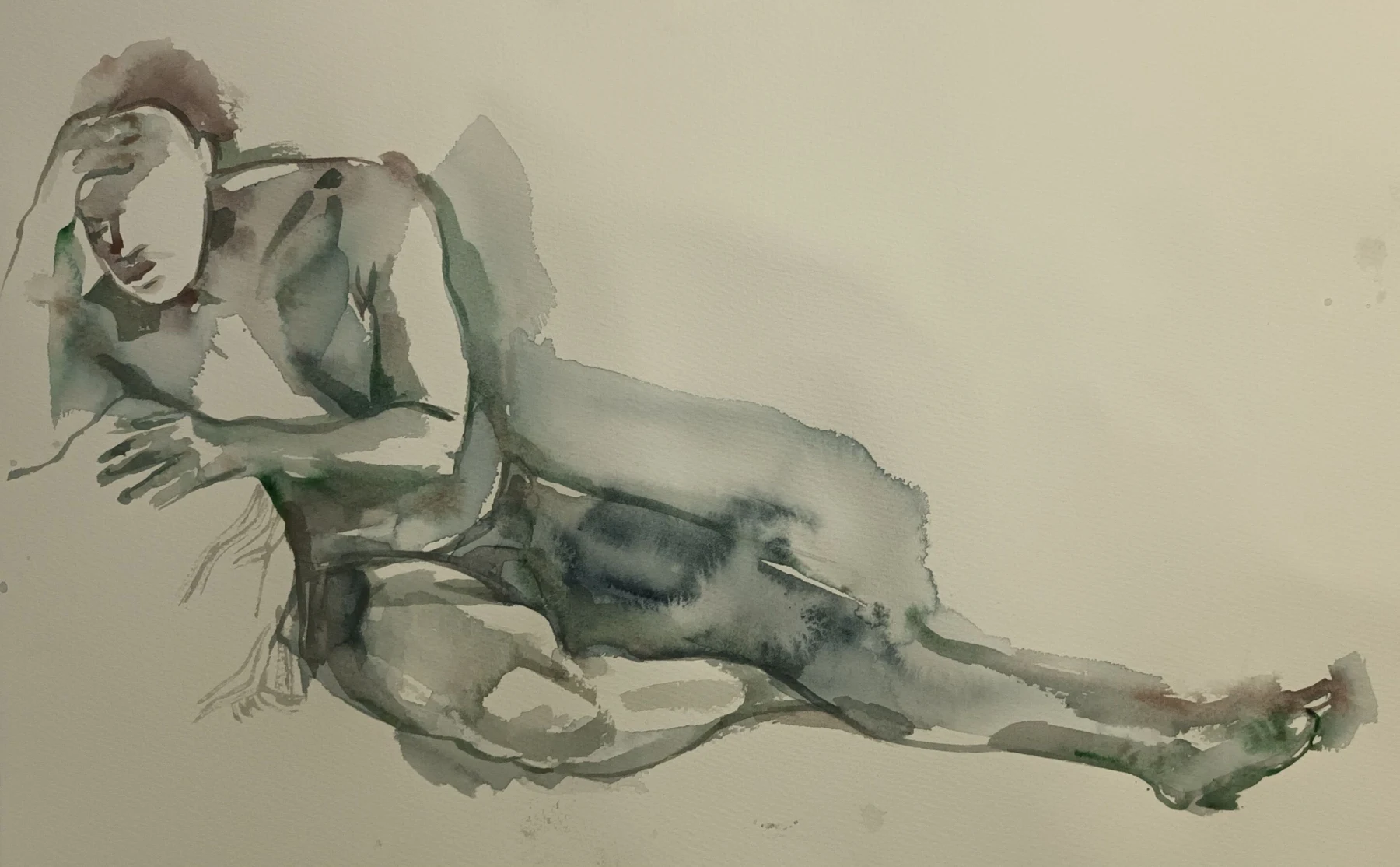 Life Drawing XIV — Watercolour on paper, 2022