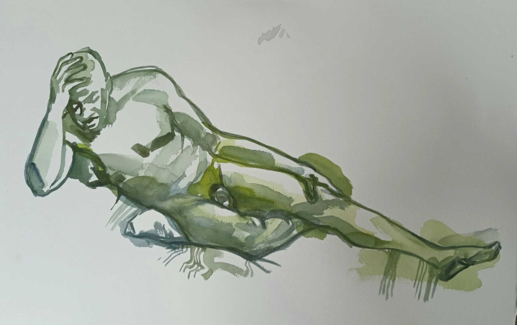 Life Drawing XVI — Watercolour on paper, 2022