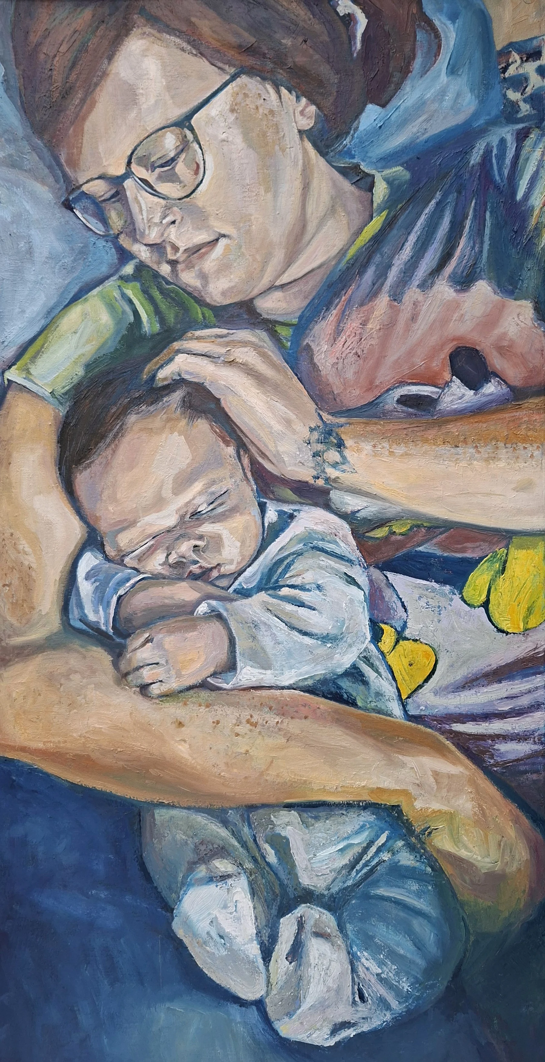 Mary and Arthur, Oil on canvas